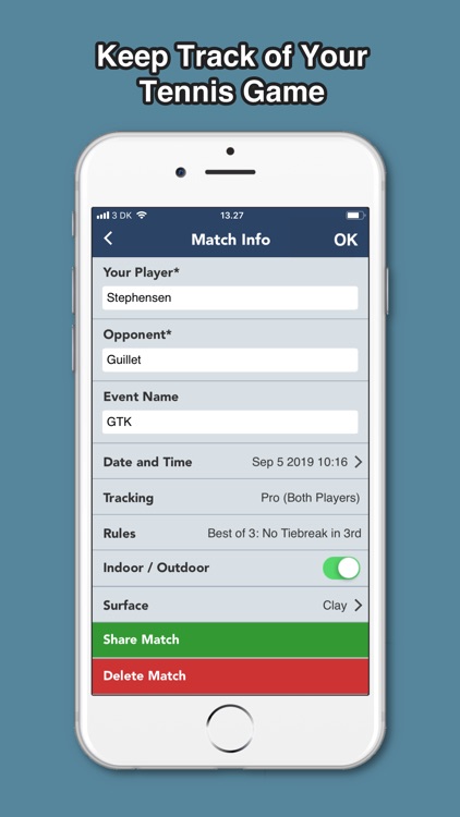 Tennis Match Tracker