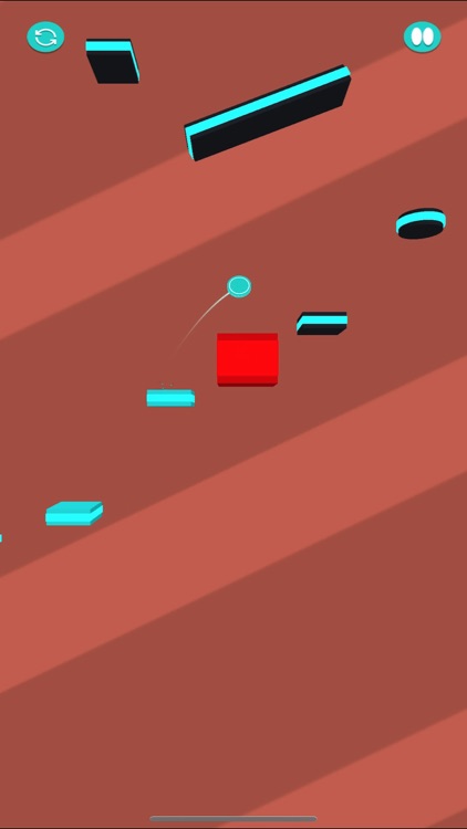 Cyan Ball Bounce screenshot-7