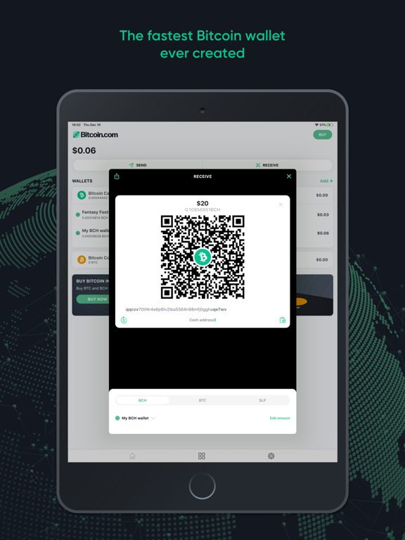 Bitcoin Wallet By Bitcoin.com screenshot