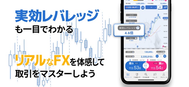 Fxなび デモトレードと本格fxチャートで投資デビュー をapp Storeで