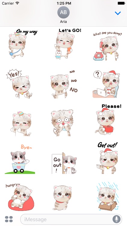 Animated So Cute Kitty Sticker