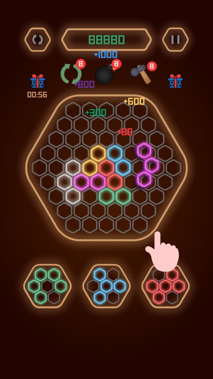 Pop Hexagon : Neon