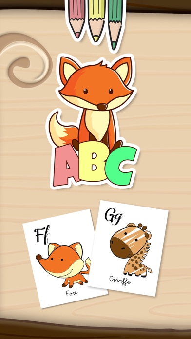 How to cancel & delete Color and Paint Zoo alphabet - English ABC Learning game for kids from iphone & ipad 1