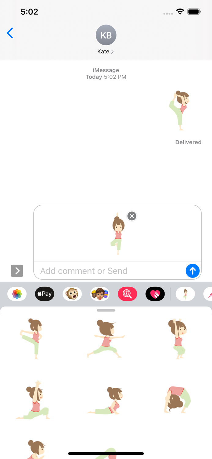 ioga quente etiqueta da menina