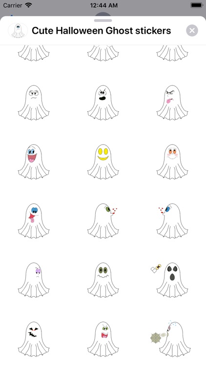 Cute Halloween Ghost stickers