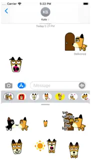 tf-dog animation 2 stickers iphone screenshot 1