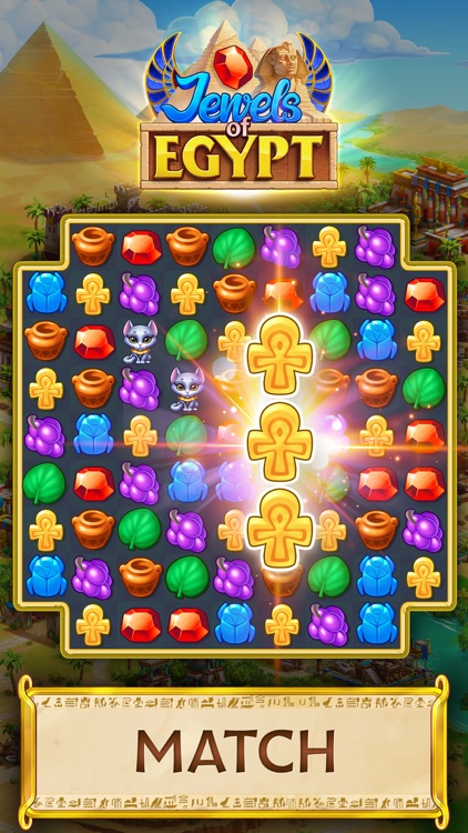 Jewels of Egypt: Match 3 Game screenshot-0