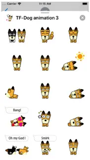tf-dog animation 3 stickers iphone screenshot 3