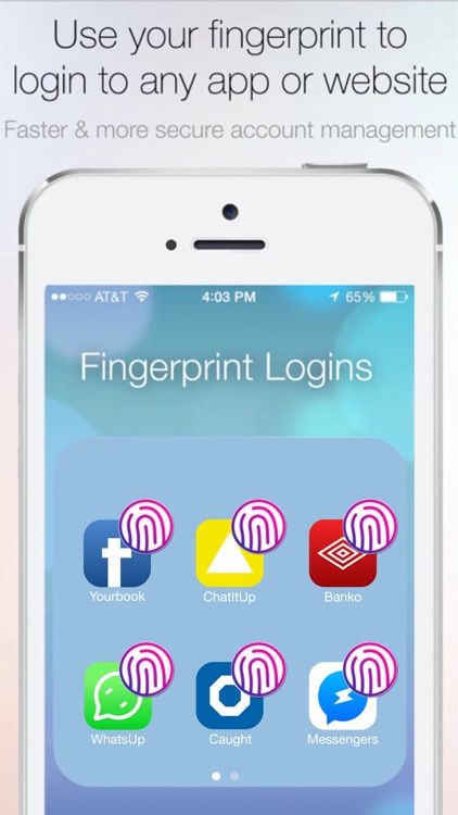 Fingerprint Login:PassKey Lock