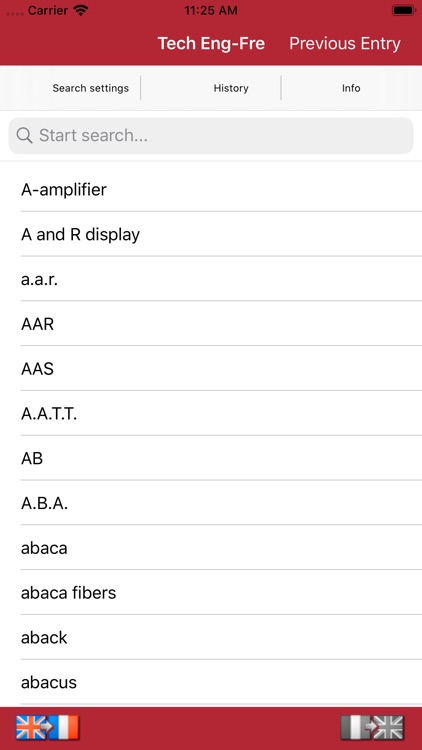 Dictionary Engineering FR-EN