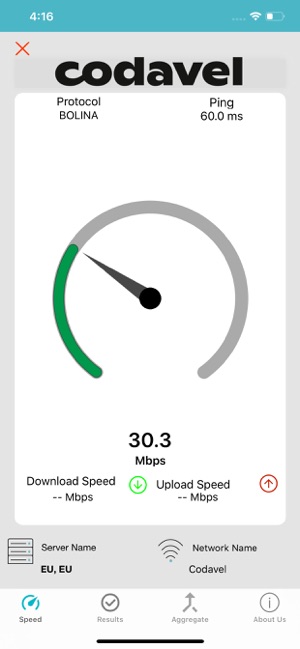 Bolina Speedtest