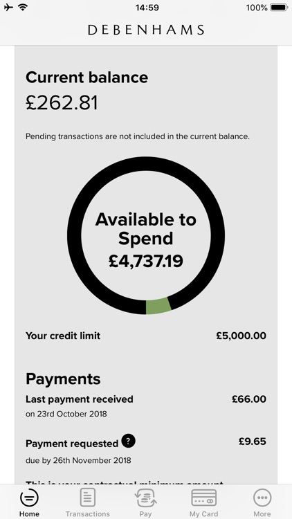 Debenhams Card