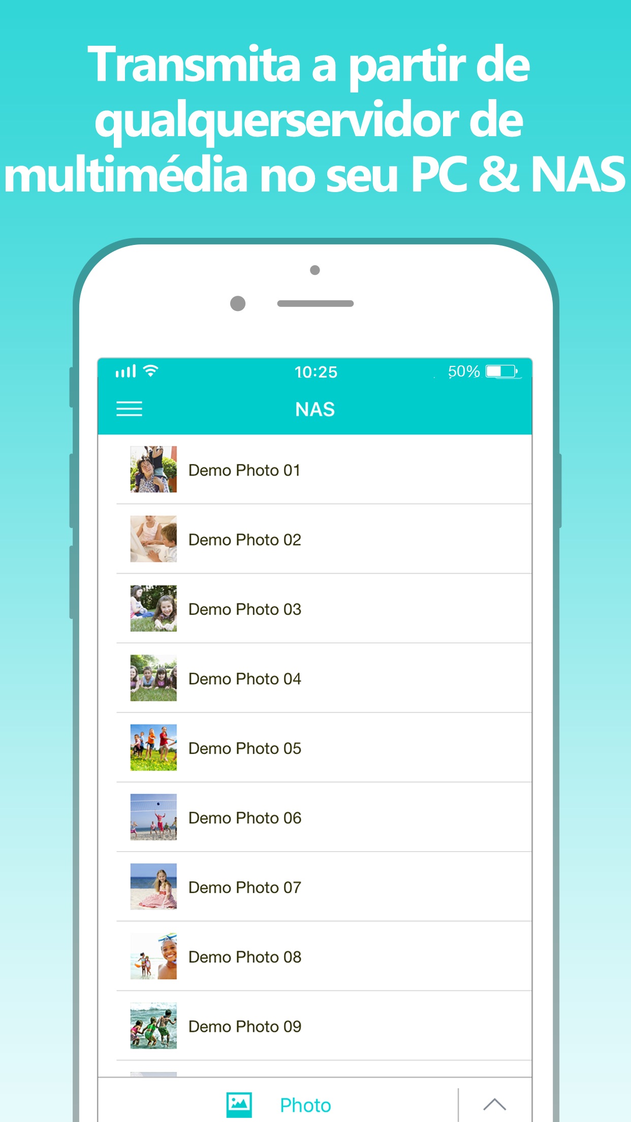 Screenshot do app Nero Streaming Player