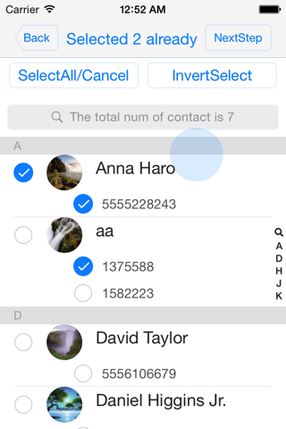 ContactEasy-address Book help - náhled