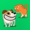 This app provides a lot of cat sounds and dog voices