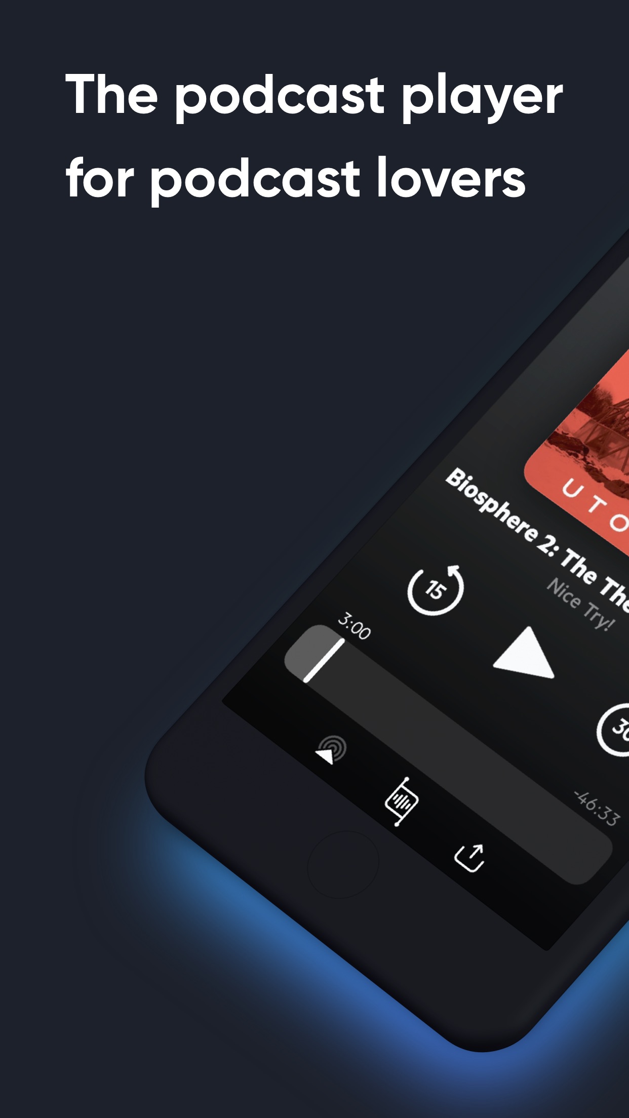 Screenshot do app Castro Podcast Player