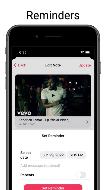 Note To Self Remind Bookmark