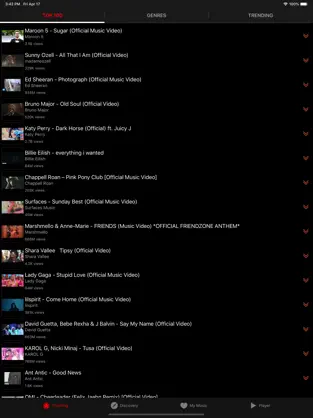 Screenshot 1 iPlay Tube - Video Music Play iphone