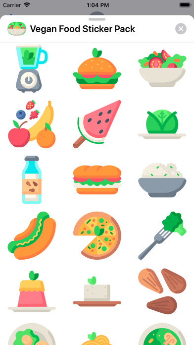 Vegan Food Sticker Pack screenshot 3