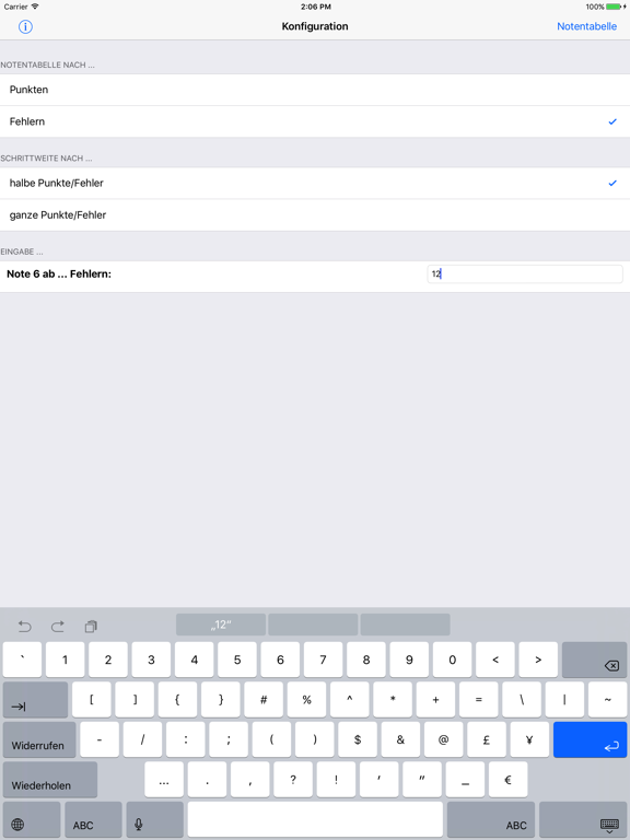 Screenshot #6 pour Notentabelle für Lehrkräfte