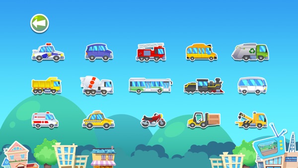 【图】宝宝汽车游戏大全-巴士消防车火车小汽车主题儿童益智拼图画画(截图3)