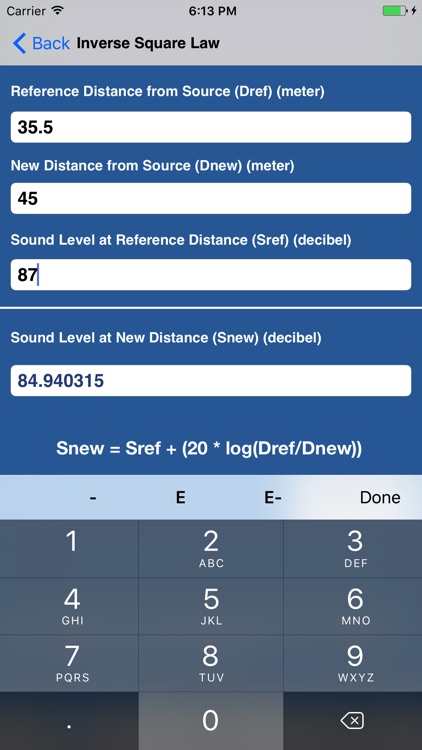 Acoustics Engineering Calc. screenshot-3