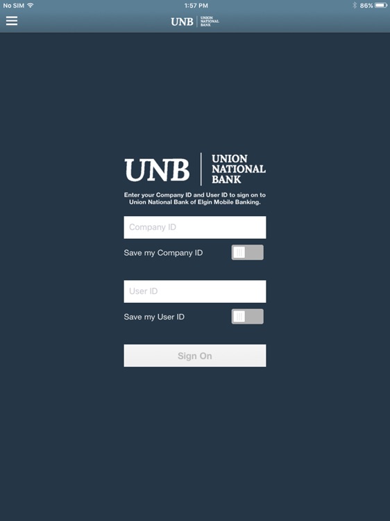 UNB of Elgin Mobile for iPad