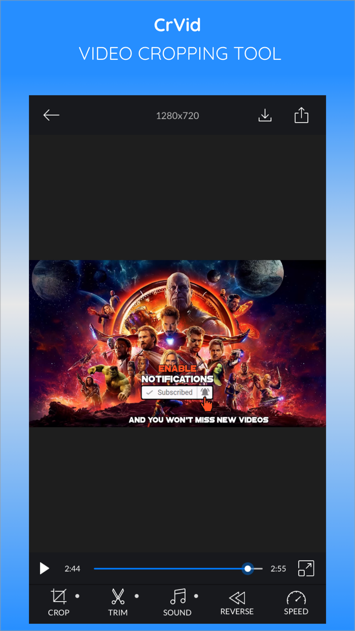 CrVid - Great video editor