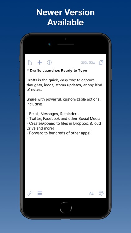 Drafts (Legacy Version)