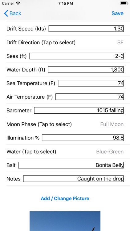 Catch Data - Fishing Logbook