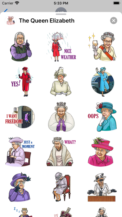 The Queen Elizabeth Stickers screenshot 3