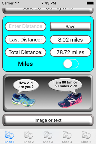 Running Shoe distance screenshot 3