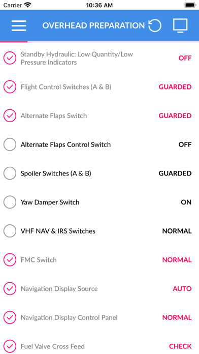 Boeing 737 NGX Checklist screenshot 3