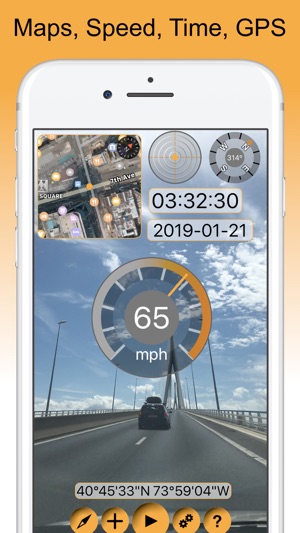 Timestamp Camcorder: GPS, Maps