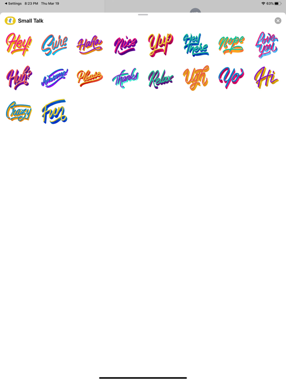 Screenshot #5 pour Small Talk Stickers