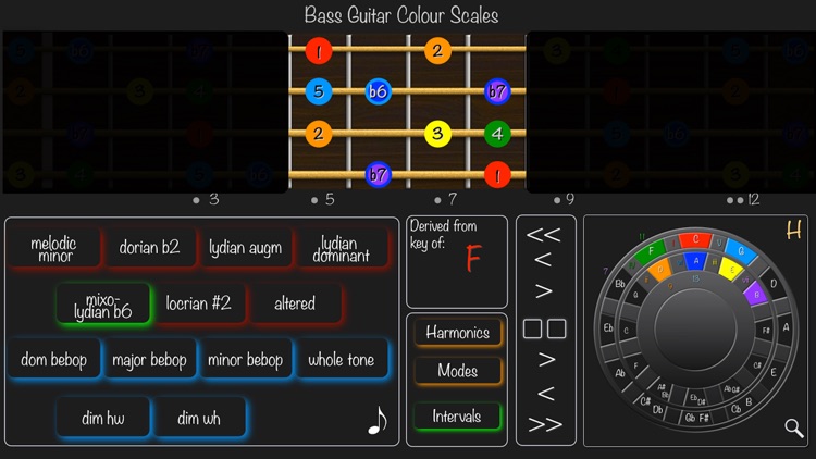 Bass Guitar Colour Scales screenshot-4