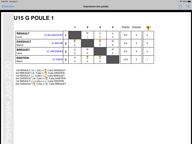 Gestion de Poules