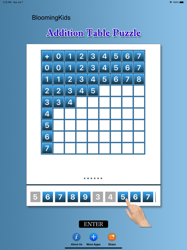 Addition Table Puzzle(圖1)-速報App