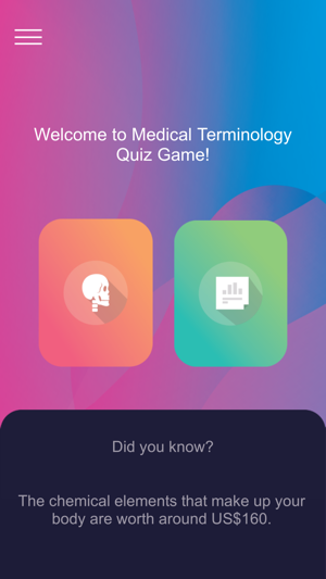 Medical Terminology Quiz Game