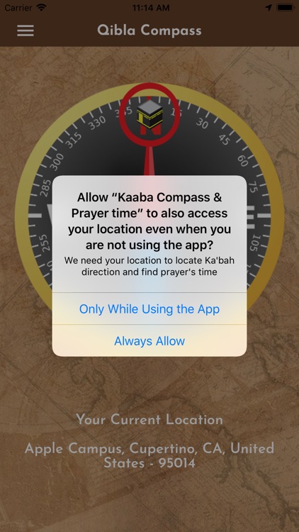 Kaaba Compass & Prayer time screenshot-3