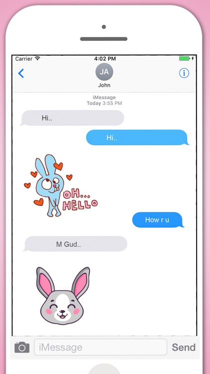 adorable Bunny Stickers screenshot-4