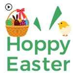 Animated Cute Happy Easter Egg