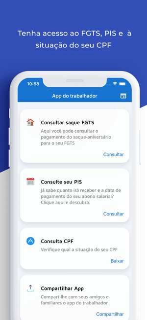 App do trabalhador