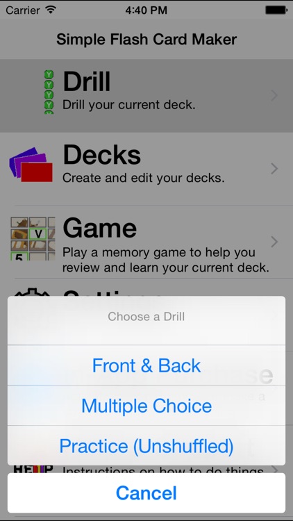 Simple Flash Card Maker