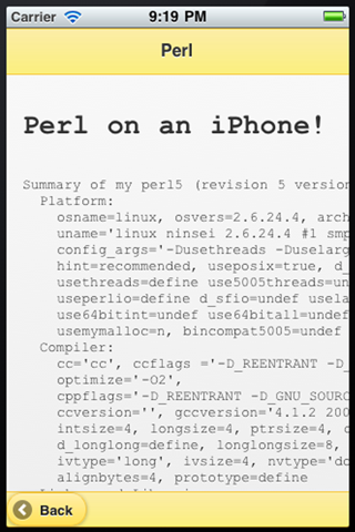 Perl screenshot 2