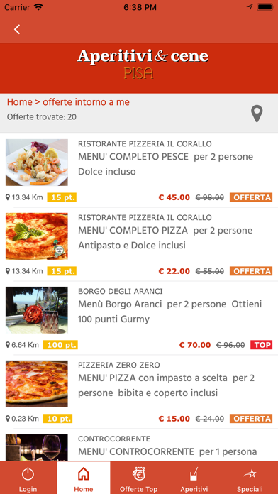 aperitivi & cene Pisa screenshot 2