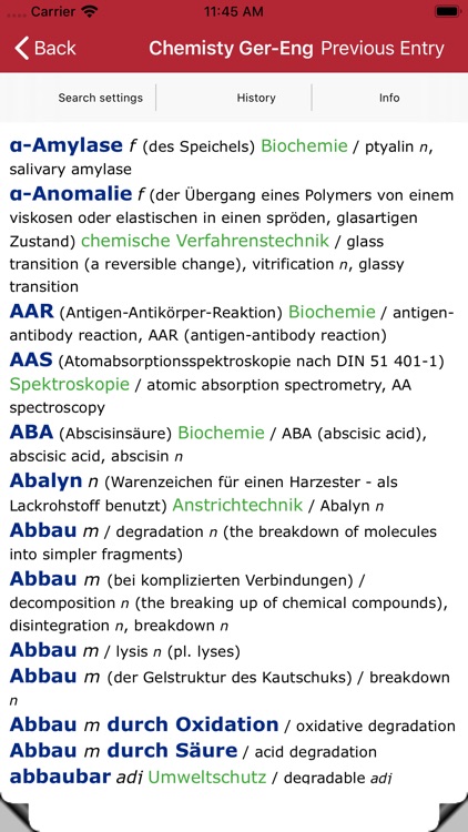 Dictionary of Chemistry DE-EN