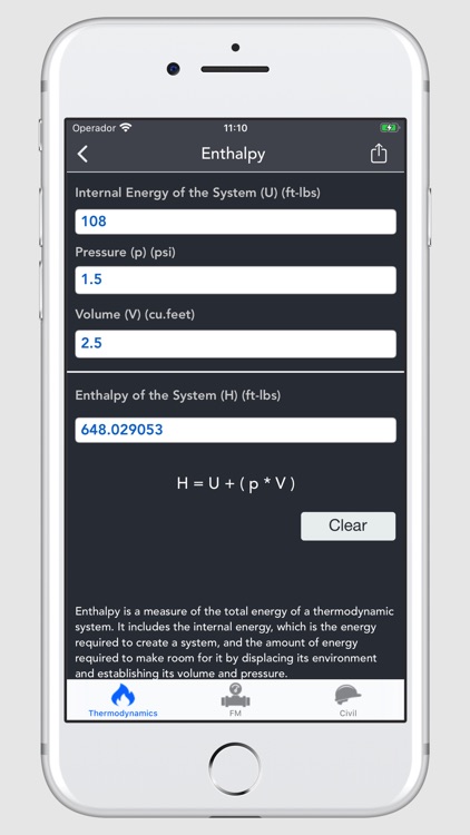 Thermodynamics Calculator screenshot-6