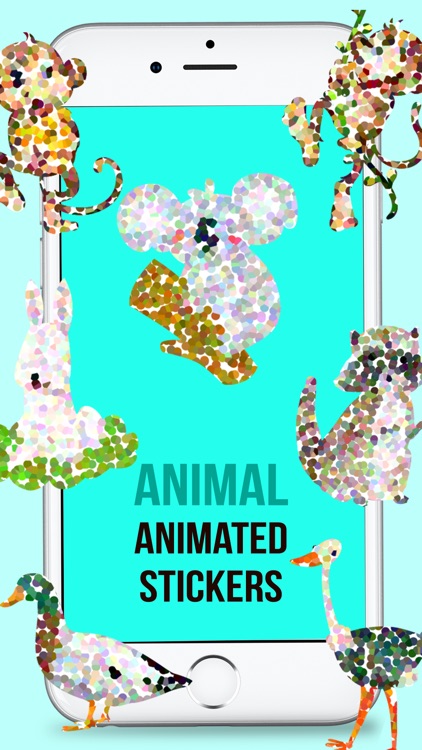 Animated Doted Animals Sticker screenshot-4