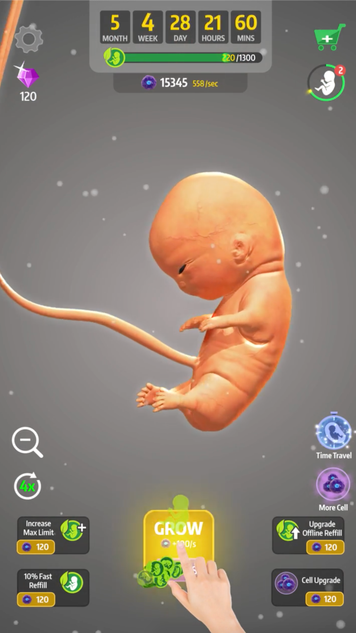 Idle 9 Months iOS Mod IPA screenshot 4 - iOS game interface